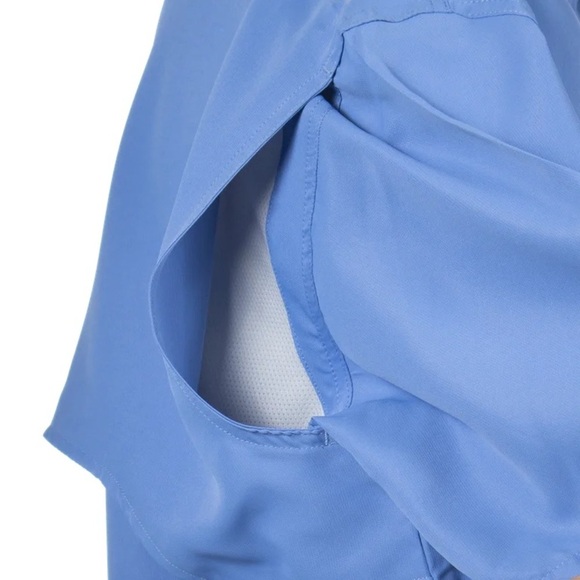 Realtree Blue Yonder Mens Vented Short Sleeve Fishing Guide Shirt 3XL UPF 40+ 3X - Picture 16 of 16